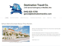 Tablet Screenshot of destinationtravelco.com